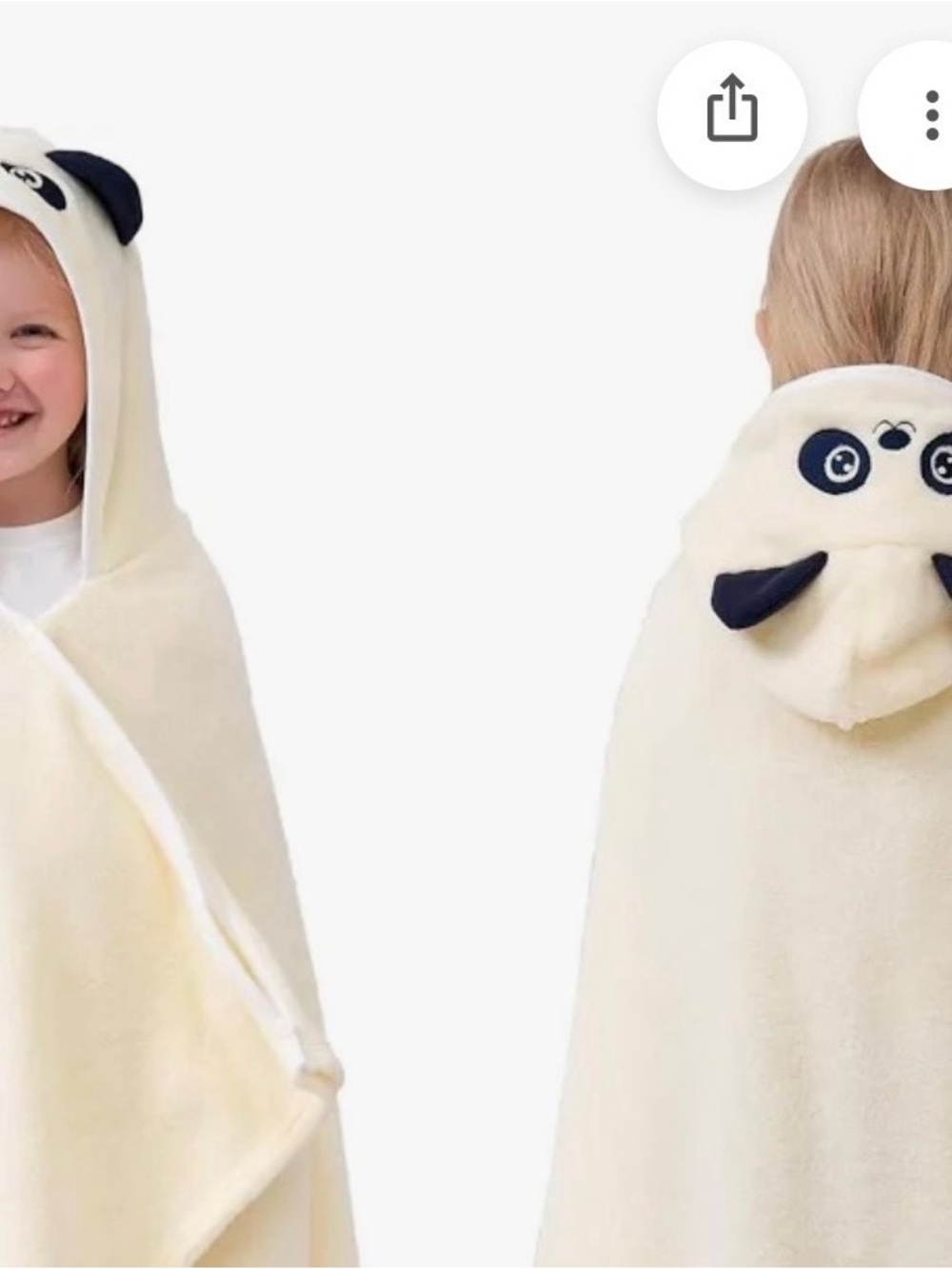 Hip Hop Panda Hooded Kids Towel 30x60”